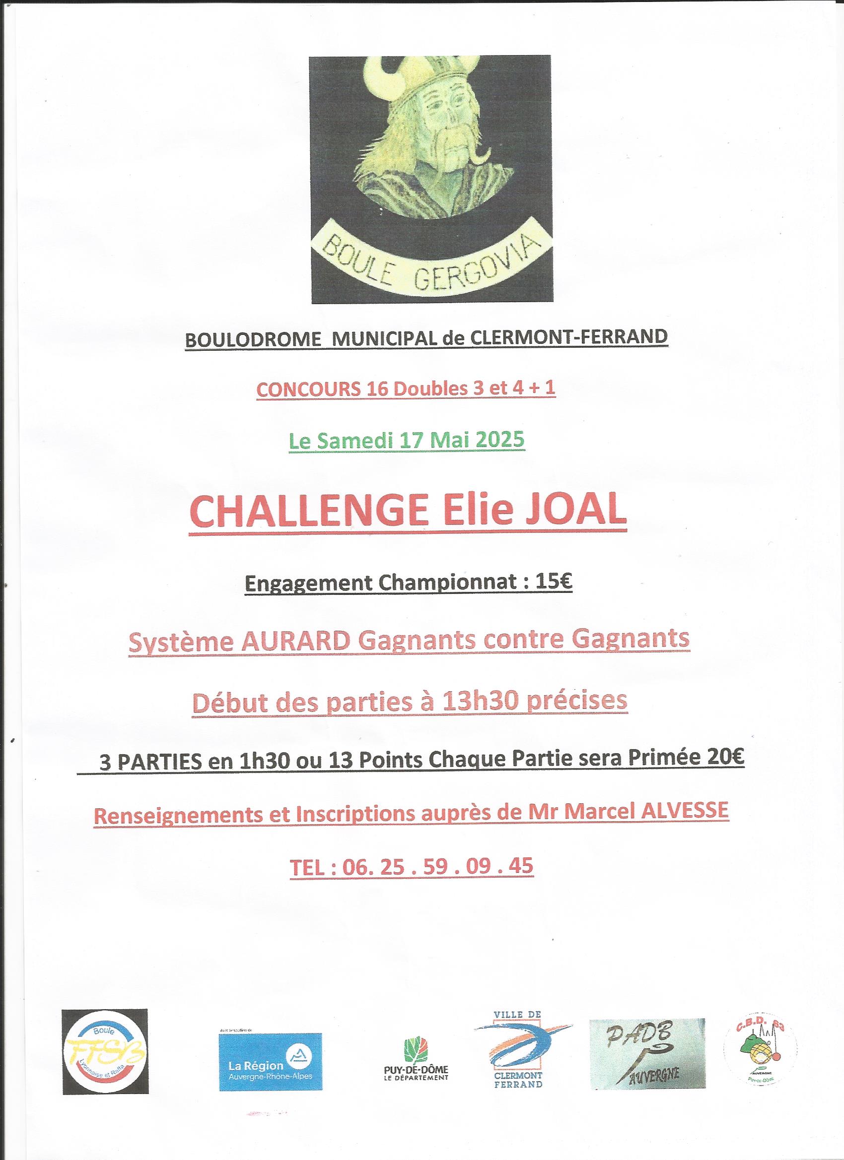 affiche concours 16 double gergovia 17 mai 2025