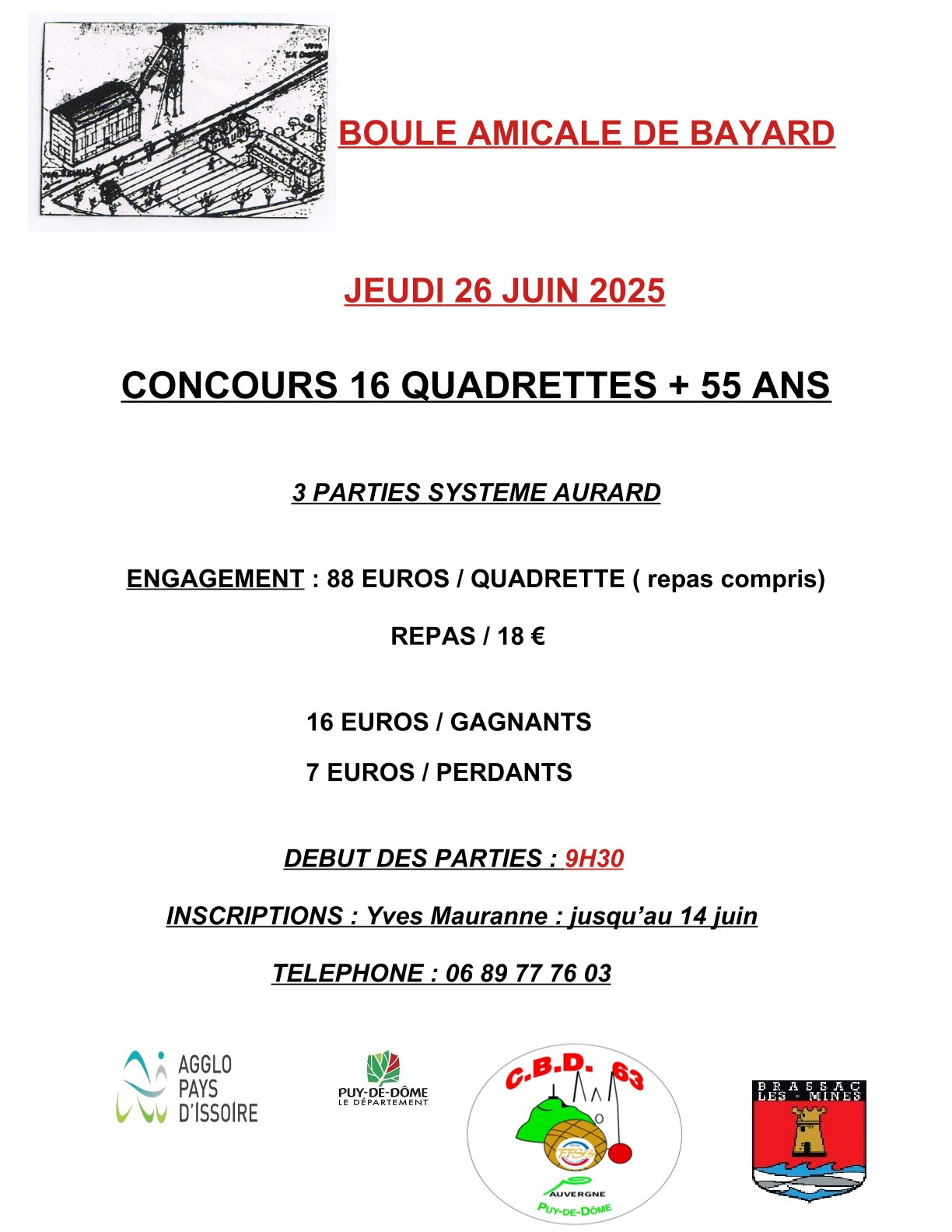 affiche concours 16Q Bayard 26 juin