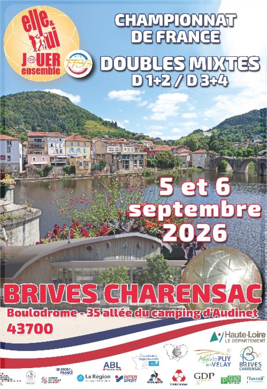 affiche championnat de france double mixte