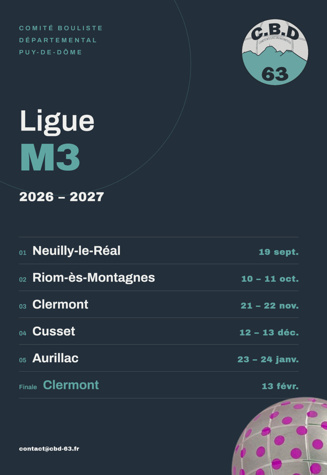 affiche ligue M3 2027